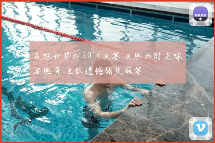 足球世界杯2016决赛 决胜加时点球定胜负 主队遗憾错失冠军